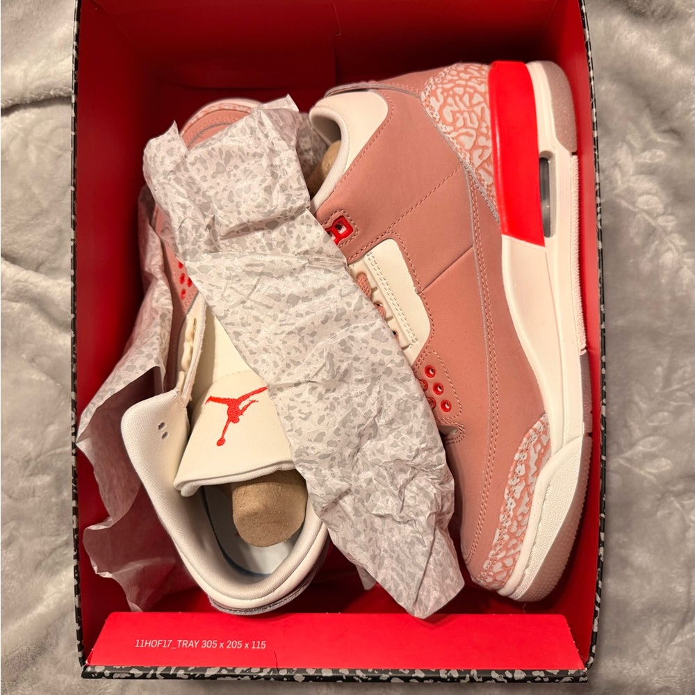 Jordan Women's Retro 3’s Rust Pink - Picture 8 of 8